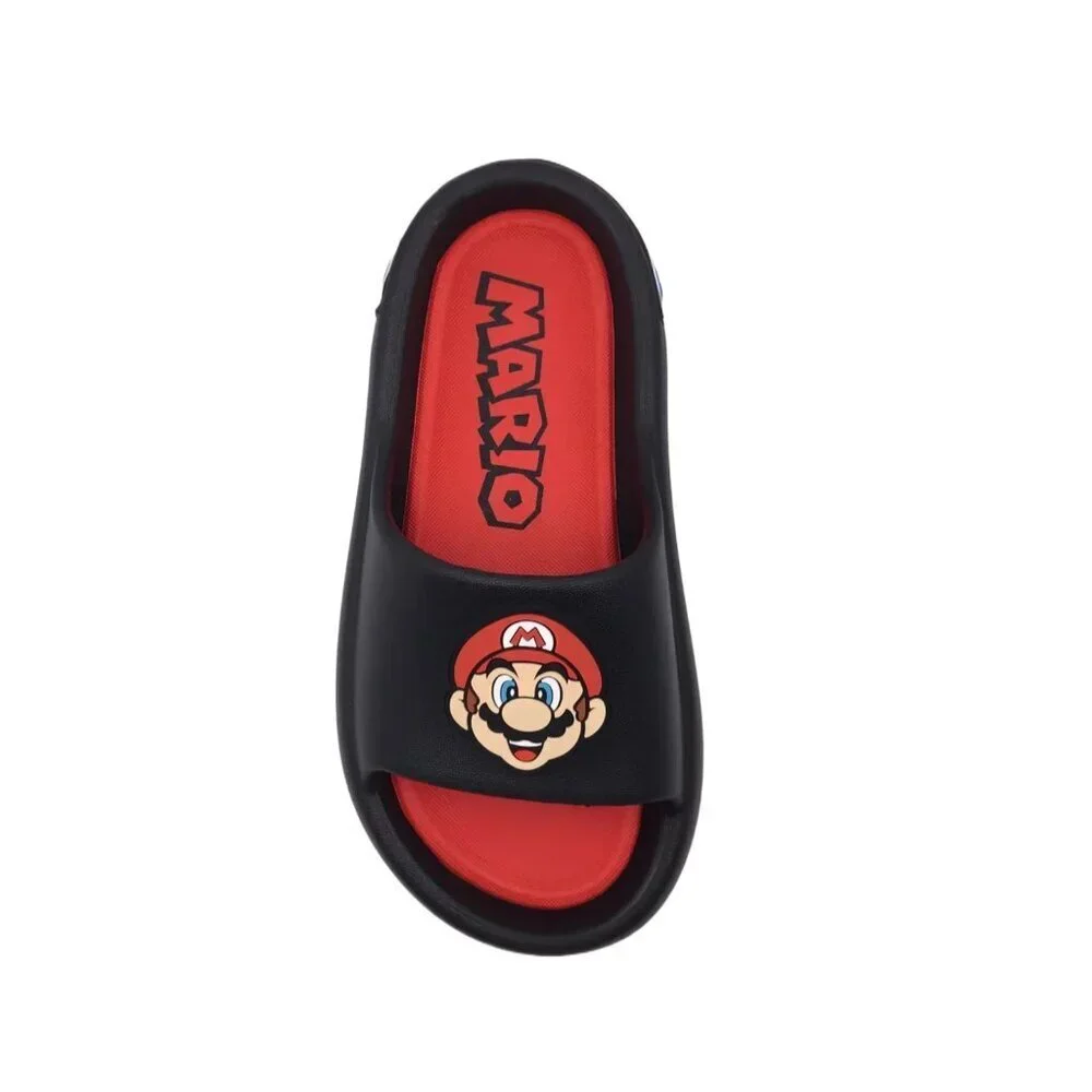 Nintendo Super Mario Little Boys Comfort Slide Sandal, Size 5/6, Slip-On